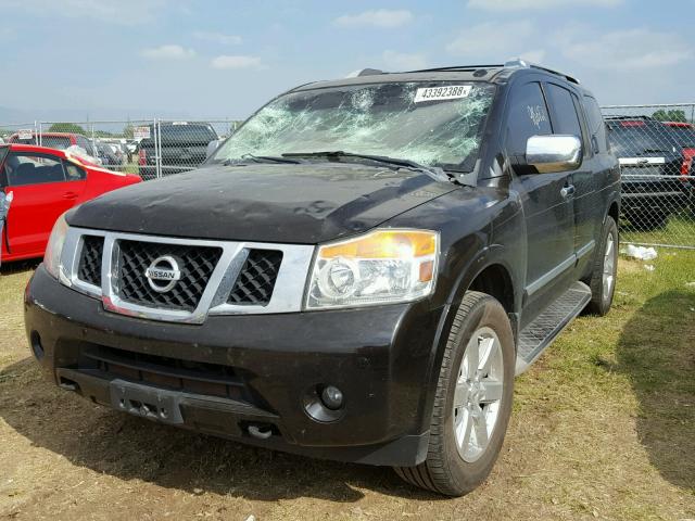 5N1BA0NC7BN609841 - 2011 NISSAN ARMADA SV BLACK photo 2