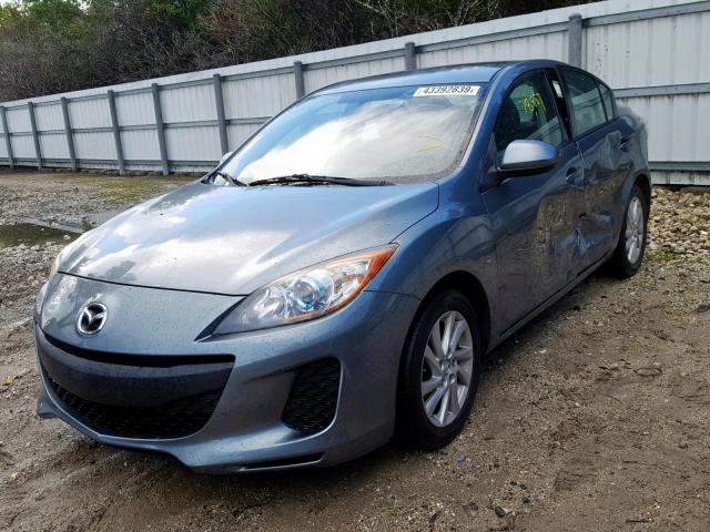 JM1BL1V71C1633620 - 2012 MAZDA 3 I GRAY photo 2