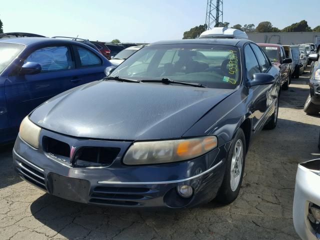 1G2HX54K2Y4226587 - 2000 PONTIAC BONNEVILLE BLUE photo 2