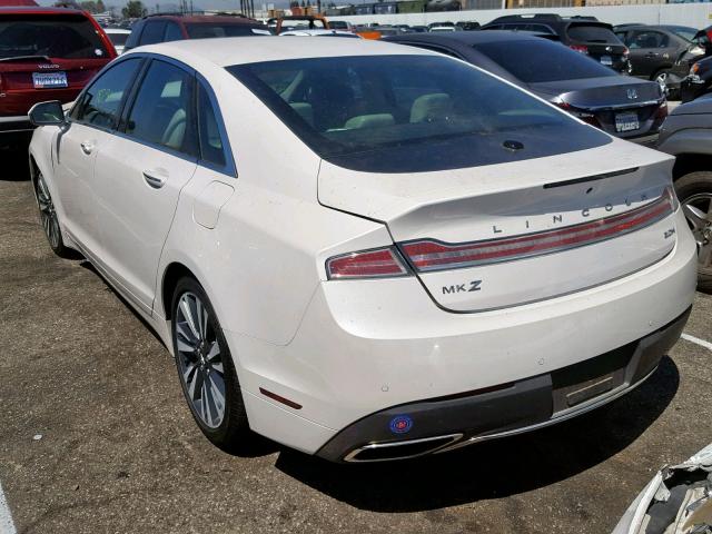 3LN6L5MU6HR636666 - 2017 LINCOLN MKZ HYBRID WHITE photo 3