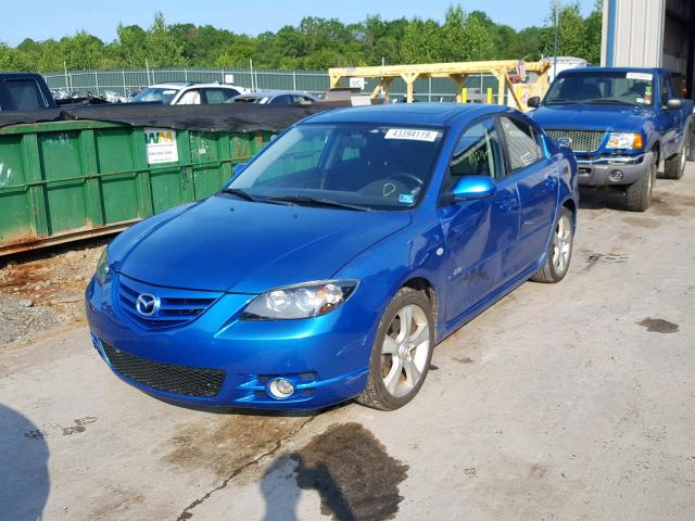 JM1BK323961489755 - 2006 MAZDA 3 S BLUE photo 2