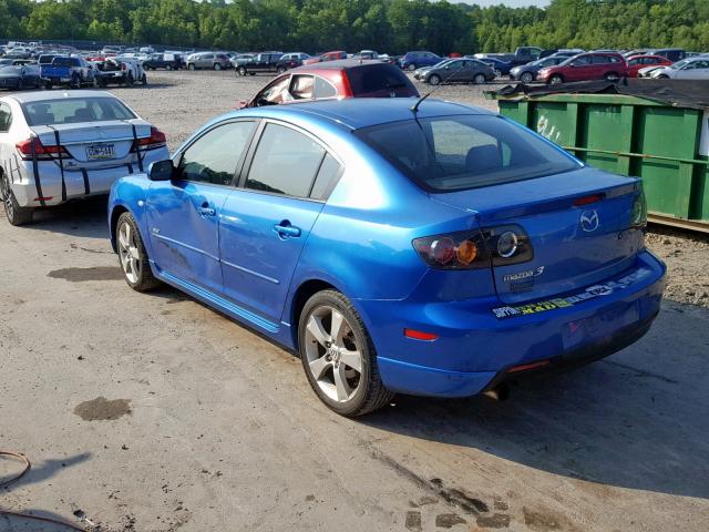 JM1BK323961489755 - 2006 MAZDA 3 S BLUE photo 3