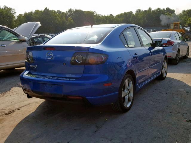 JM1BK323961489755 - 2006 MAZDA 3 S BLUE photo 4