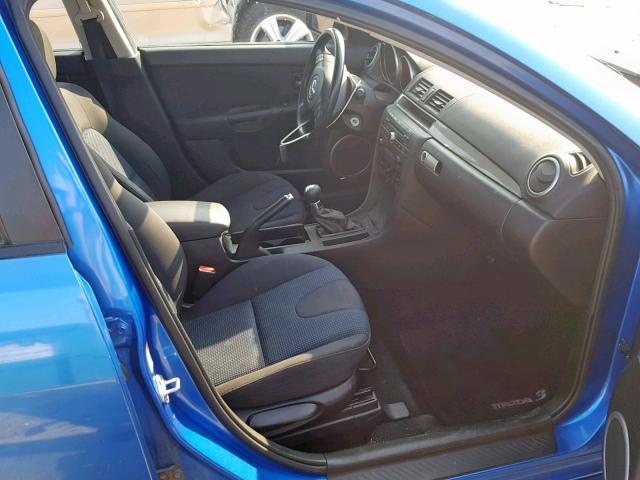 JM1BK323961489755 - 2006 MAZDA 3 S BLUE photo 5