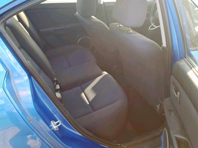 JM1BK323961489755 - 2006 MAZDA 3 S BLUE photo 6