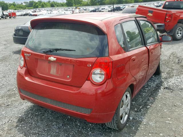 KL1TG6DE0BB180709 - 2011 CHEVROLET AVEO LT BURN photo 4