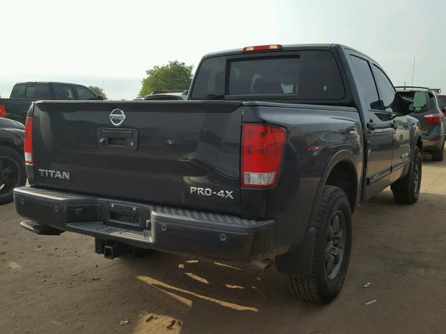 1N6AA0EC8FN500419 - 2015 NISSAN TITAN S BLACK photo 4