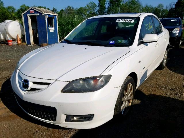 JM1BK324481788792 - 2008 MAZDA 3 S WHITE photo 2