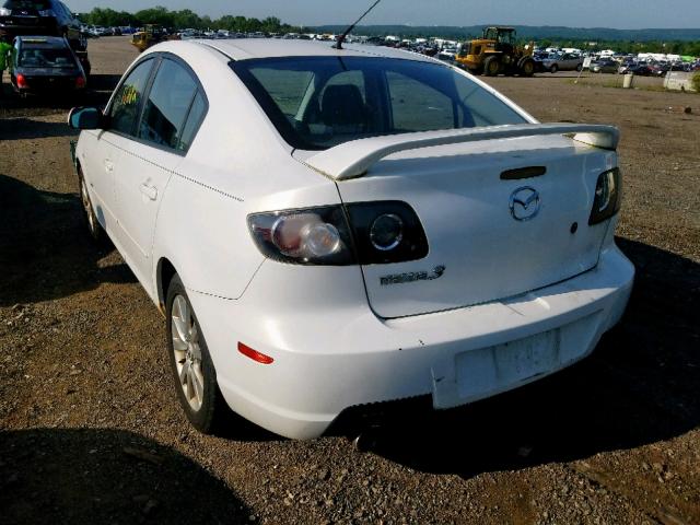 JM1BK324481788792 - 2008 MAZDA 3 S WHITE photo 3