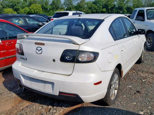 JM1BK324481788792 - 2008 MAZDA 3 S WHITE photo 4