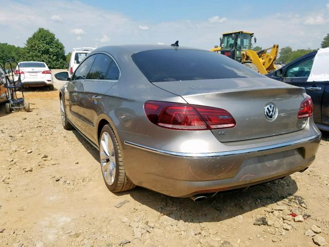 WVWGU7ANXDE570313 - 2013 VOLKSWAGEN CC VR6 4MO BROWN photo 3