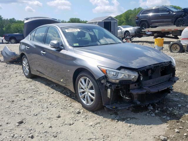 JN1BV7AR0EM702340 - 2014 INFINITI Q50 BASE GRAY photo 1