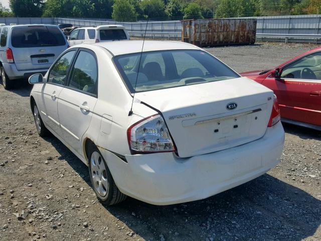 KNAFE122675445899 - 2007 KIA SPECTRA EX WHITE photo 3