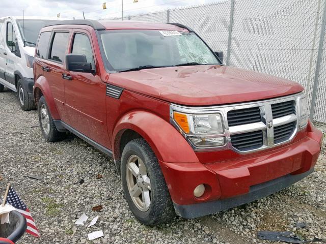 1D8GT58K18W257249 - 2008 DODGE NITRO SLT RED photo 1