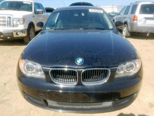 WBAUP73518VF09493 - 2008 BMW 128 I BLACK photo 9