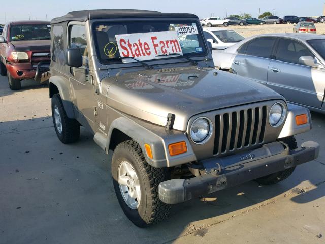 1J4FA39S73P362393 - 2003 JEEP WRANGLER C BROWN photo 1