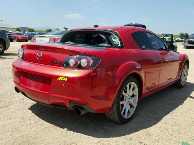 JM1FE1SP1B0405041 - 2011 MAZDA RX8 RED photo 4