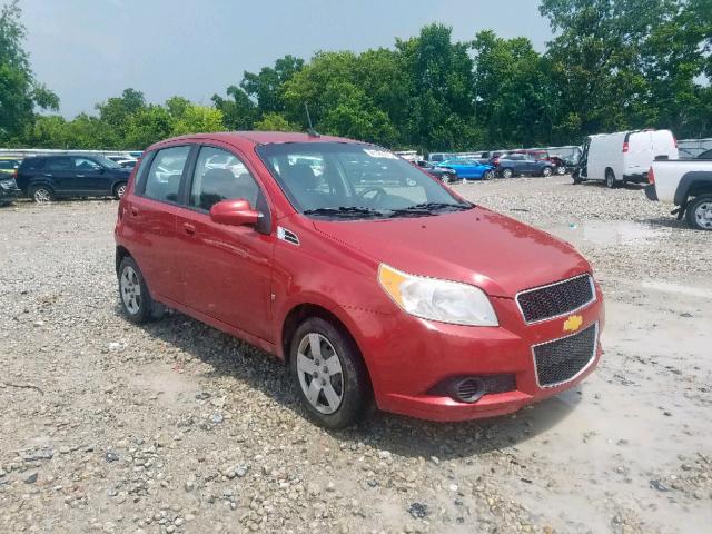 KL1TD66EX9B311838 - 2009 CHEVROLET AVEO LS RED photo 1