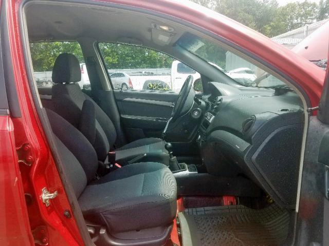 KL1TD66EX9B311838 - 2009 CHEVROLET AVEO LS RED photo 5