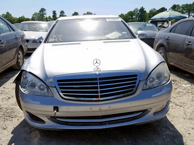 WDDNG71X48A231193 - 2008 MERCEDES-BENZ S 550 SILVER photo 9