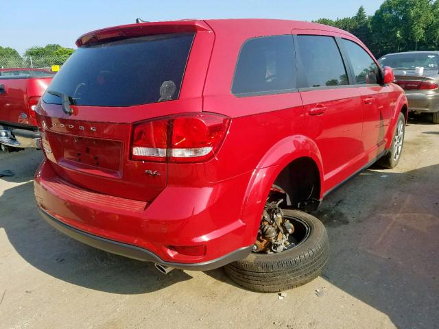 3C4PDDEG8GT197089 - 2016 DODGE JOURNEY R/ RED photo 4