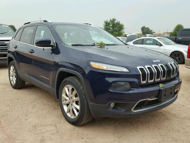 1C4PJMDS5EW215831 - 2014 JEEP CHEROKEE L BLUE photo 1