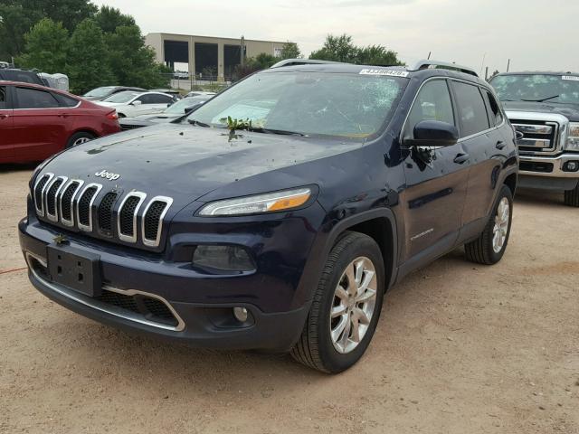 1C4PJMDS5EW215831 - 2014 JEEP CHEROKEE L BLUE photo 2