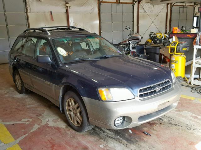 4S3BH6758Y7654012 - 2000 SUBARU LEGACY OUT BLUE photo 1