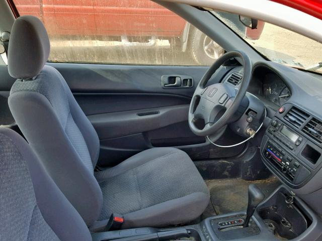 1HGEJ622XWL067122 - 1998 HONDA CIVIC DX RED photo 5