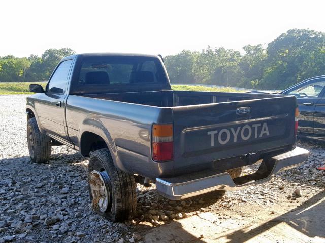 JT4RN01P4L0006795 - 1990 TOYOTA PICKUP 1/2 GRAY photo 3