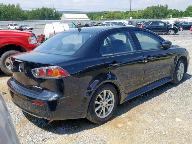 JA32U2FU7GU000419 - 2016 MITSUBISHI LANCER ES BLACK photo 4