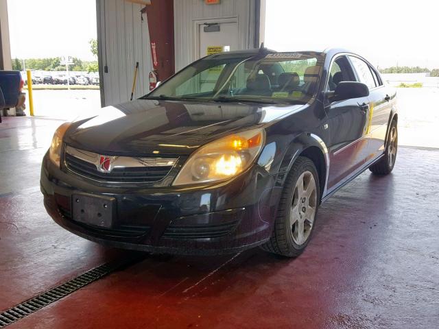 1G8ZS57N58F269565 - 2008 SATURN AURA XE BLACK photo 2