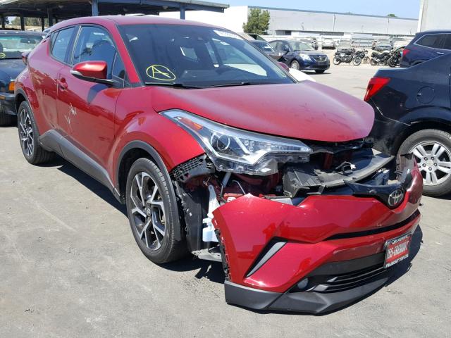 NMTKHMBX3JR037446 - 2018 TOYOTA C-HR XLE RED photo 1