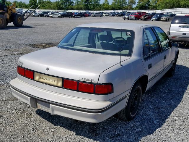 2G1WL54T1N9140258 - 1992 CHEVROLET LUMINA SILVER photo 4