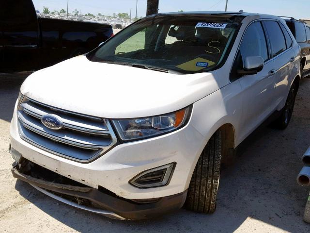 2FMPK3K88GBB77977 - 2016 FORD EDGE TITAN WHITE photo 2