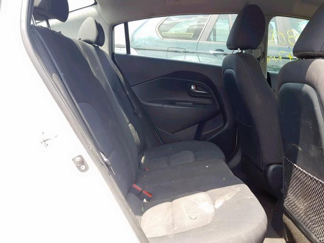 KNADM4A38D6243884 - 2013 KIA RIO LX WHITE photo 6