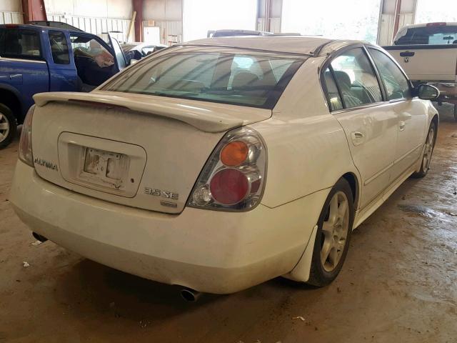 1N4BL11D53C121316 - 2003 NISSAN ALTIMA SE WHITE photo 4