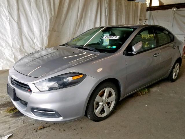 1C3CDFBB6FD420872 - 2015 DODGE DART SXT SILVER photo 2