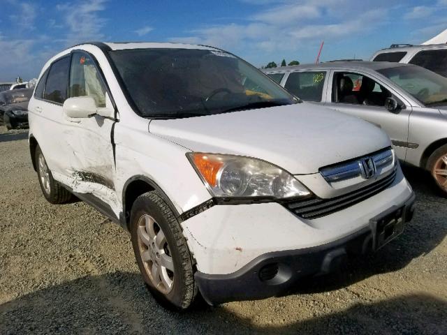 JHLRE38767C077396 - 2007 HONDA CR-V EXL WHITE photo 1