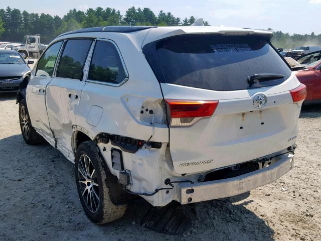 5TDJZRFH1JS855431 - 2018 TOYOTA HIGHLANDER WHITE photo 3