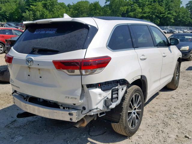 5TDJZRFH1JS855431 - 2018 TOYOTA HIGHLANDER WHITE photo 4