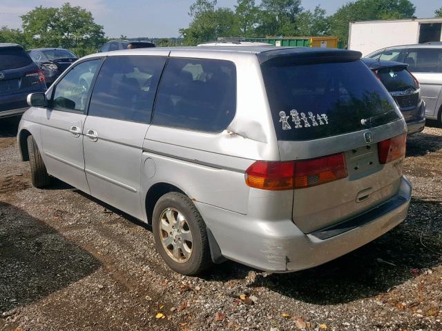 2HKRL18992H557602 - 2002 HONDA ODYSSEY EX SILVER photo 3