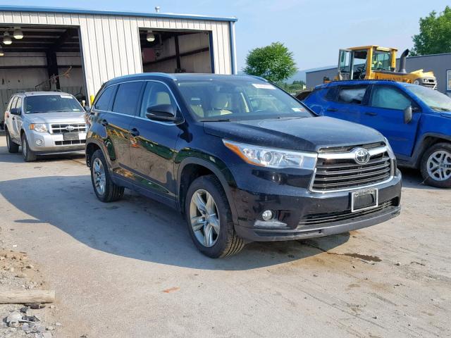 5TDDKRFH0FS084422 - 2015 TOYOTA HIGHLANDER BLACK photo 1