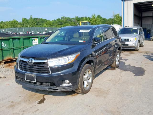 5TDDKRFH0FS084422 - 2015 TOYOTA HIGHLANDER BLACK photo 2