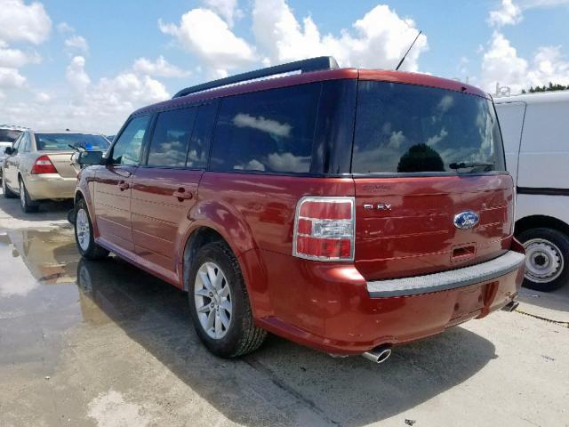 2FMGK5B87EBD38652 - 2014 FORD FLEX SE RED photo 3