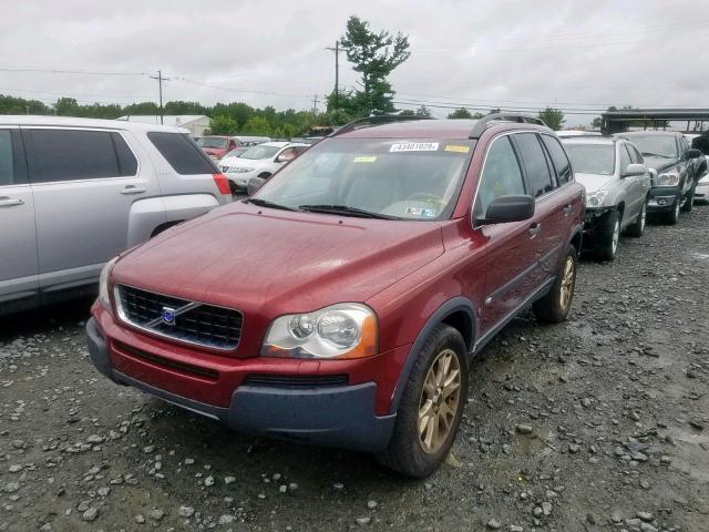 YV1CZ91H241060500 - 2004 VOLVO XC90 T6 RED photo 2