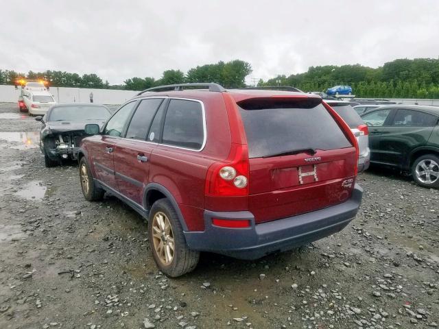 YV1CZ91H241060500 - 2004 VOLVO XC90 T6 RED photo 3