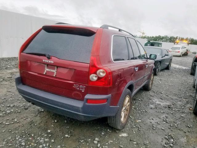 YV1CZ91H241060500 - 2004 VOLVO XC90 T6 RED photo 4