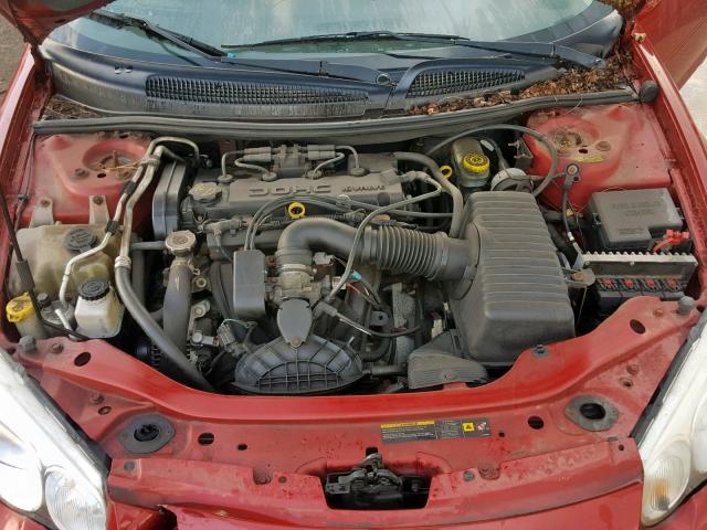 1C3EL46X76N138319 - 2006 CHRYSLER SEBRING RED photo 7