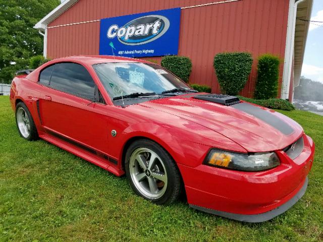 1FAFP42R74F198058 - 2004 FORD MUSTANG MA RED photo 1